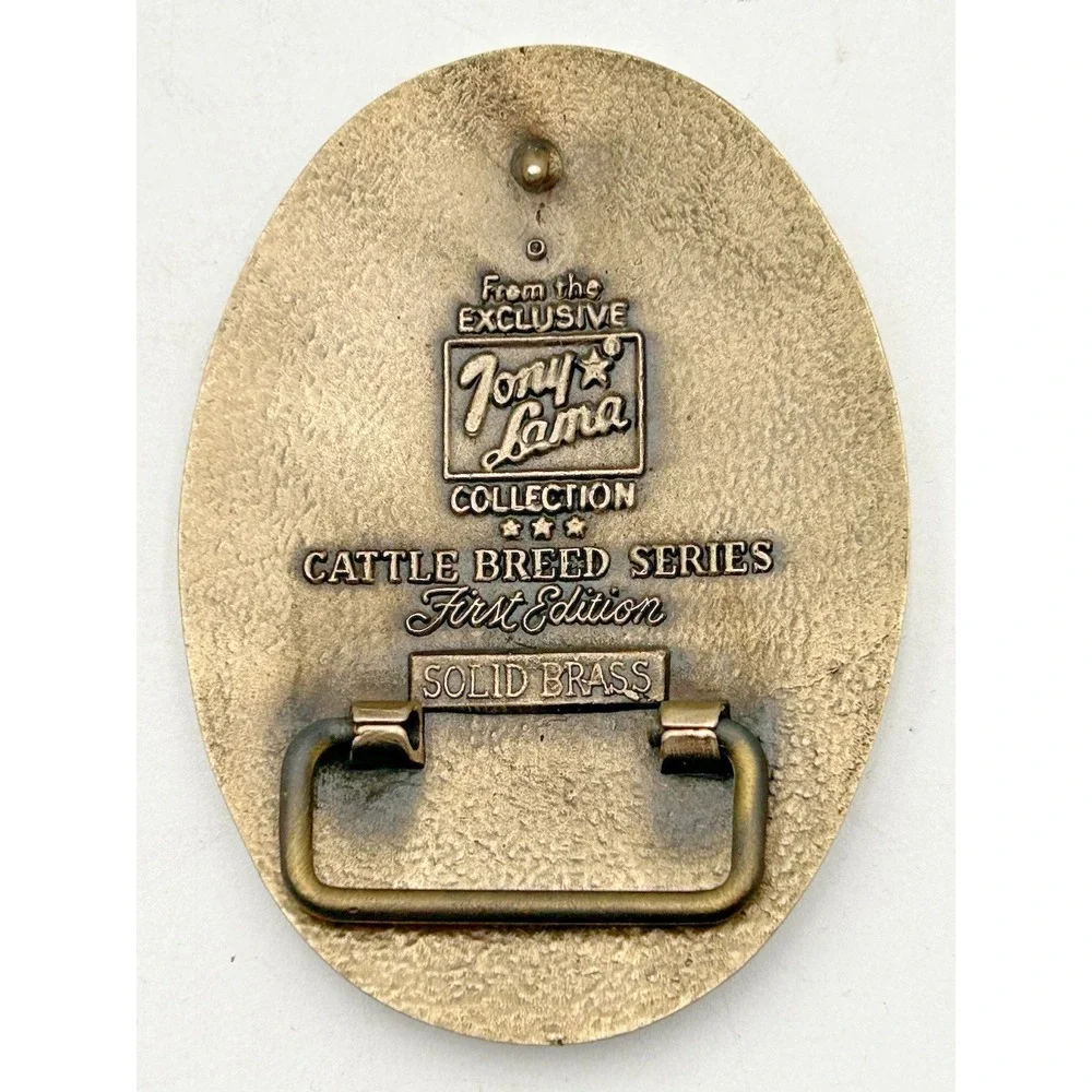 TONY LAMA Shorthorn Bull Cow Sire Belt Buckle Cattle Breed Series FIRST Edition